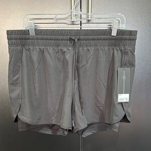 Velocity Athena Running,Two in 1 boxer lined, elastic drawstring waist,slit side